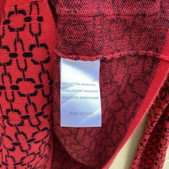 Cardigan Ellen Tracy v neck button down sweater - Picture 3 of 4